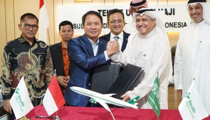 Kemenag Tuntaskan Tahap Penyediaan Angkutan Haji 2025 Setelah Selesai Teken Kontrak dengan Saudia Airlines