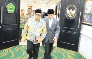 Bertemu Menag, Kepala BPJPH : Kami Butuh Dukungan Kemenag, untuk Menguatkan Implementasi JPH