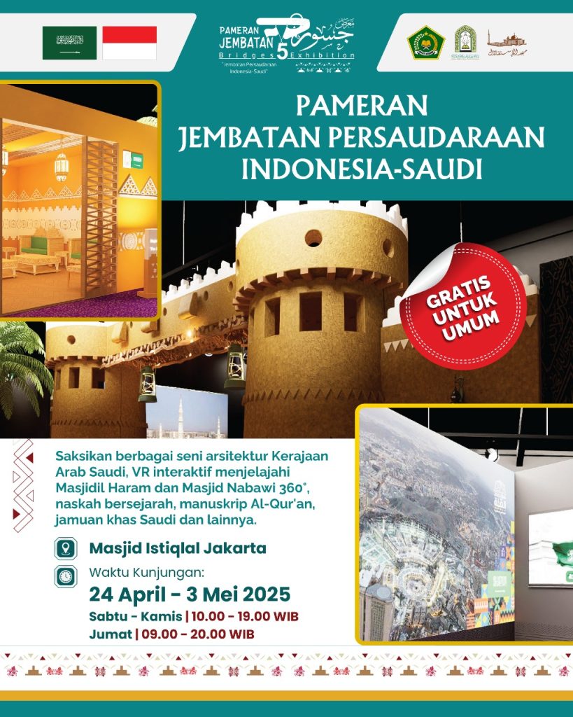 Indonesia & Saudi Gelar Pameran Warisan Budaya di Istiqlal, Gratis Dibuka 24 April 2025