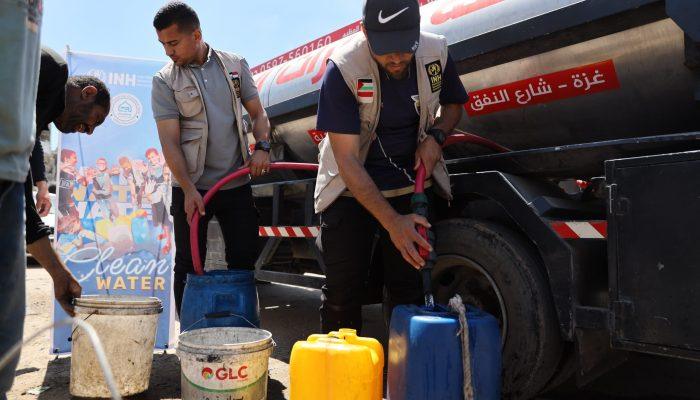 INH Salurkan Bantuan Air Bersih dan Paket Sembako untuk Ribuan Warga Gaza