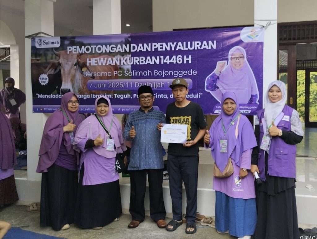 Idul Adha 1446 H, Salimah Bojonggede Kurban 8 Sapi dan 2 Kambing