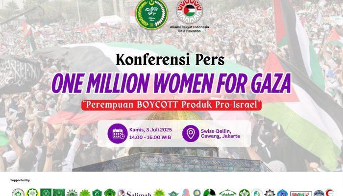 Gelar Aksi Damai Bela Palestina : “One Million Women For Gaza”