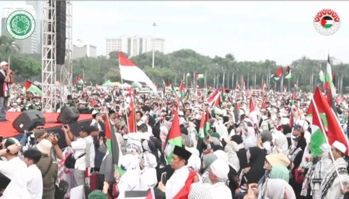 Aksi Bela Palestina Selamatkan Gaza Desak Mesir dan Yordania Fasilitasi Bantuan Kemanusiaan ke Jalur Gaza