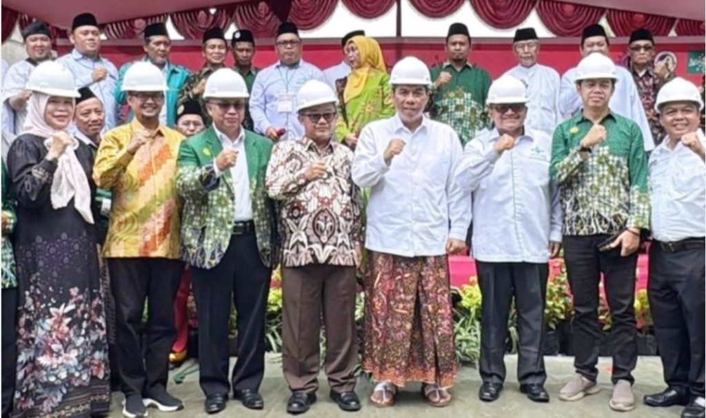 Peletakan Batu Pertama Graha Muhammadiyah-NU, Abdul Mu’ti: Bersatu Bukan Berarti Seragam