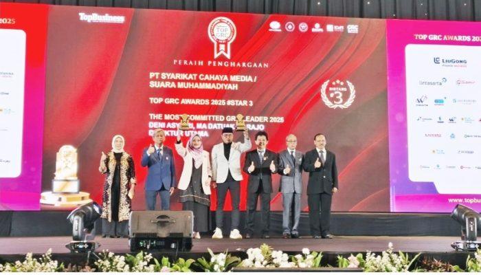 Konsisten Jaga Progresivitas Bisnis, PT Suara Muhammadiyah Raih TOP GRC Awards 2025