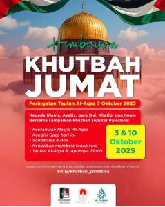 Baitul Maqdis Institute Imbau Khotbah Jumat Angkat Isu Palestina