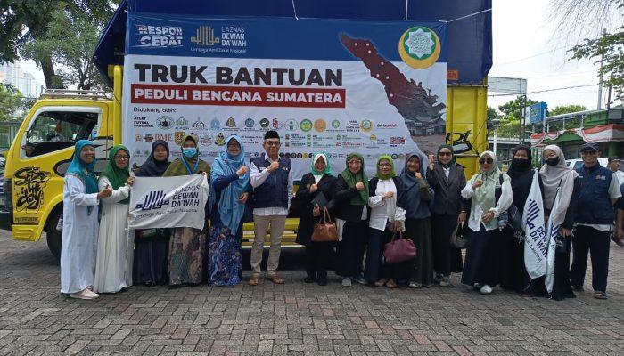 Dewan Dakwah Lepas Konvoi Kemanusiaan untuk Penyintas Banjir dan Longsor Sumatera