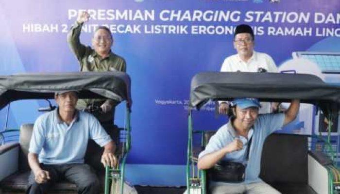 MPM PP Muhammadiyah Resmikan Charging Station untuk Becak Listrik Pabelan
