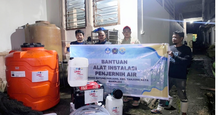 Berbagi Untuk Negeri, UMM Bangun Instalasi Air Bersih di Maninjau