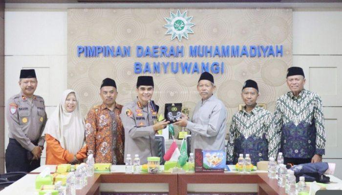 Perkuat Sinergitas, Kapolres Silaturahmi ke Kantor PD Muhammadiyah Banyuwangi
