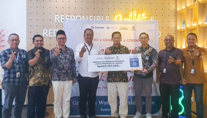 Bersama BAZNAS RI, Gramedia Salurkan 4.933 Al-Qur’an Cordoba dari Sedekah Pelanggan