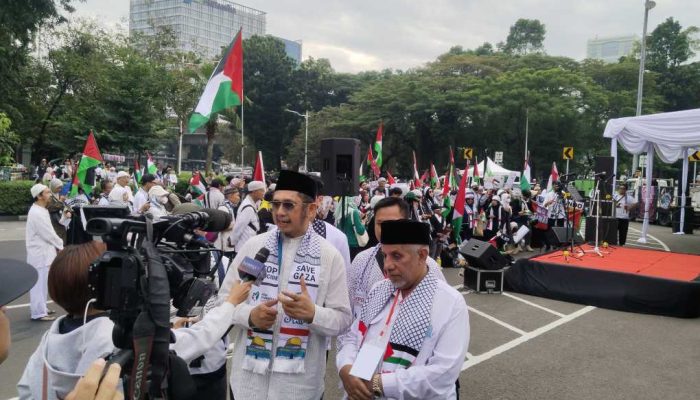 Aksi Bela Palestina Kembali Disuarakan Masyarakat depan Kedubes AS Hari Ini